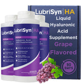 LubrisynHA frasco de sabor uva, formato líquido para articulaciones y movilidad