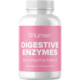 Botella de Lumen Naturals Makzyme-Pro con enzimas digestivas para uso diario.