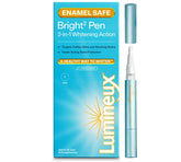 Lumineux bolígrafo 2-en-1 para blanqueamiento, presentación clara en estante.