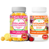 Gominolas Lunakai con colágeno y vitamina E, frente, posible apoyo para piel y cabello.