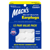 Tapones Mack's Pillow Soft para dormir, cómodo sellado y descanso agradable