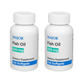 MAJOR Aceite de Pescado 500 mg, cápsulas suaves en envase para apoyo nutricional diario.