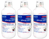 MAJOR Alivio de alergia para niños, botella de solución para la toma