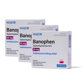 MAJOR Banophen Minitabs: empaque 3x24 para compra fácil y uso práctico