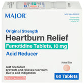 Major Original Strength frasco de tabletas para alivio de la acidez estomacal