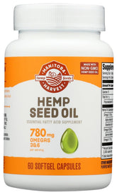 Manitoba Harvest cápsulas de cáñamo, 1000 mg, ingesta diaria fácil.