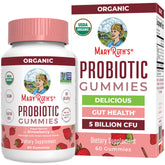 MARYRUTH'S gomitas probióticas sabor fresa para apoyar la digestión diaria.