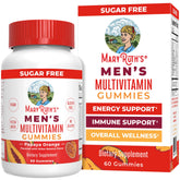 MaryRuth's gominolas multivitamínicas para hombres, envase naranja, apoyo a la energía diaria