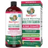 MARYRUTH'S multivitamínico líquido para crecimiento del cabello en frasco apoya cabello más saludable