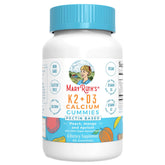 MARYRUTH'S Organics gomitas coloridas de calcio con D3 y K2 para ingesta diaria