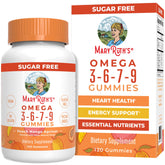 MaryRuth's Omega 3-6-7-9 gominolas veganas en botella para uso diario.