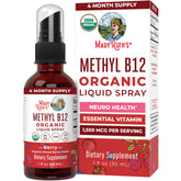 MaryRuth's spray B12 orgánico de 1500 mcg para energía diaria.