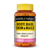 Mason Natural cápsulas de belleza para cabello, piel y uñas con soporte diario