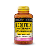 Frasco de Mason Natural Lecitina con Kelp para energía diaria.