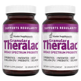 Master Supplements Theralac granulado en dos unidades para apoyo intestinal.