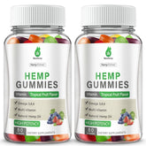 Gomitas MaxHemp sabor frutas tropicales como snack diario