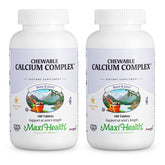 Maxi Health Calcium Complex gomitas vainilla para apoyo óseo diario.