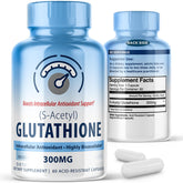 MAXLIFE NATURALS S-Acetil L-Glutatión en empaque, opción de uso diario antioxidante.