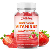 Mchokuu gominolas B1 con benfotiamina, empaque atractivo para energía diaria.