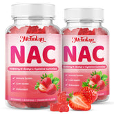 Mchokuu NAC Gomitas frente al frasco, apoyo diario al sistema inmune.