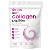Mclovefy Multicollagen polvo sin sabor 2lb bote para uso diario y sin sabor.