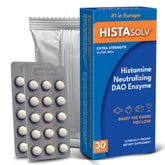 Medagel HISTAsolv, blíster de tabletas, facilita tomar antes de comidas para comodidad diaria.