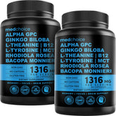 MedChoice Nootrópico 12 en 1: ginkgo biloba para enfoque y memoria.