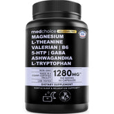 MedChoice Sueño 12-en-1 cápsulas frente: apoyo para dormir sin melatonina