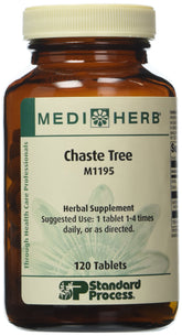 Mediherb Vitex agnus-castus, botella de 120 tabletas para apoyar el equilibrio hormonal natural