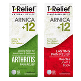 MediNatura T-Relief Arnica en botella, alivio suave para molestias musculares durante el día.