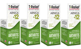 MediNatura T-Relief botella con tabletas de disolución rápida para alivio conveniente.