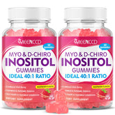 Gominolas MEENCCD frambuesa en botella para apoyo diario de inositol 40:1
