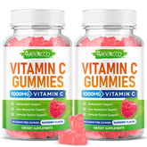 MEENCCD gomitas de vitamina C en frasco de 120 gomitas, apoyo diario al sistema inmune