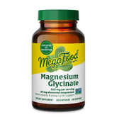 MegaFood magnesio glicinato 500 mg, cápsulas, apoyo suave para estómago y sueño.