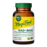 MegaFood NAD+ con Resveratrol, cápsulas: apoyo a la energía celular para el día a día.