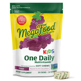MegaFood Kids One Daily en botella, masticables fáciles de tomar