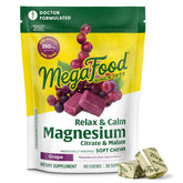 MegaFood Relax: caja del producto con sabor uva, opción conveniente para bienestar diario.