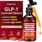 MEGNETA berberina con canela Ceilán: gotas en botella para apoyo digestivo diario.