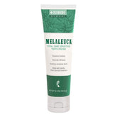 Pasta dental Melaleuca blanqueadora con menta fresca en tubo.