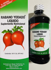 Menper Rabano Yodado Liquid, botella: dosis cómoda para uso diario.