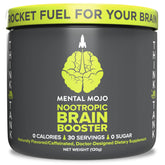 Mental Mojo botella Kiwi y Fresa para energía sostenida y enfoque.