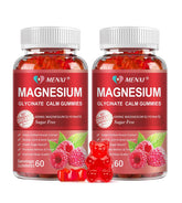 Gominolas MENXI magnesio 600 mg en frasco, sabor frambuesa, apoyo a la relajación diaria