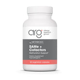 Metabolic Maintenance SAMe Cofactores: botella en primer plano para equilibrio del ánimo.