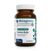 Metagenics Cortico-B5B6 comprimidos compactos para energía diaria y apoyo adrenal.