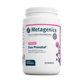 Metagenics Fem Prenatal, paquetes diarios para nutrición prenatal.