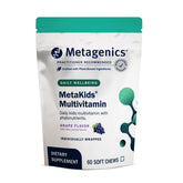 Metagenics MetaKids masticables sabor uva, ideal para la rutina diaria de vitaminas.