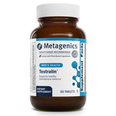 Metagenics Testralin, botella: formato práctico para la suplementación diaria.