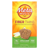 Metamucil barras fibra manzana crujiente, snack conveniente para fibra diaria