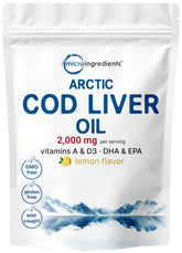 Micro Ingredients aceite hígado bacalao limón; consumo diario agradable