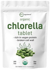 Tabletas Micro Ingredients chlorella envase: almacenamiento práctico para uso diario